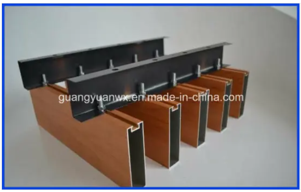 Wood Grain Aluminum Extruded Profile Tubes Wood Grain Aluminum Extruded Profile Tubes