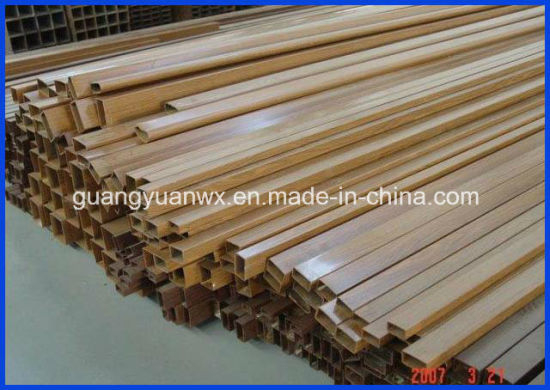 Wooden Grain Aluminum Extruded Tubing/Piping Profile 6061 T6