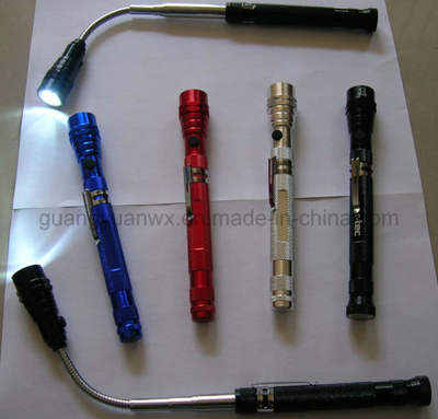 Telesopic/Flexible Magnetic Pick up Tool with LED Light (WXGY-T01)