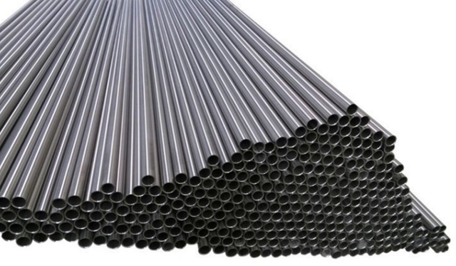 notching polished aluminum tube white
