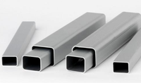 Thick Wall Black Rectangular Aluminum Seamless Pipe