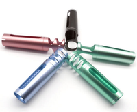 Fluted Rectangular Black Aluminium Tube